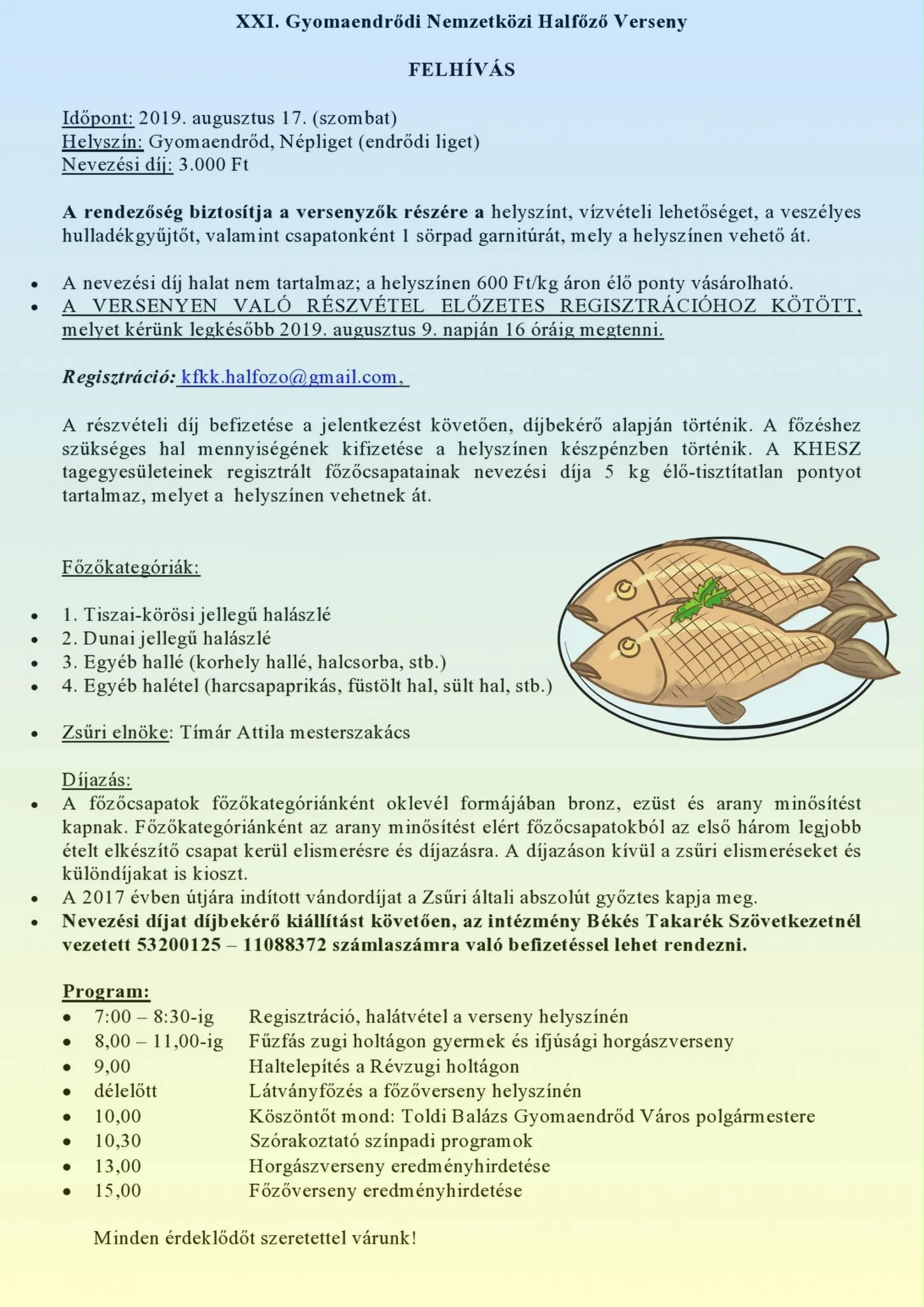 XXI. Gyomaendrődi Nemzetközi Halfőző verseny
