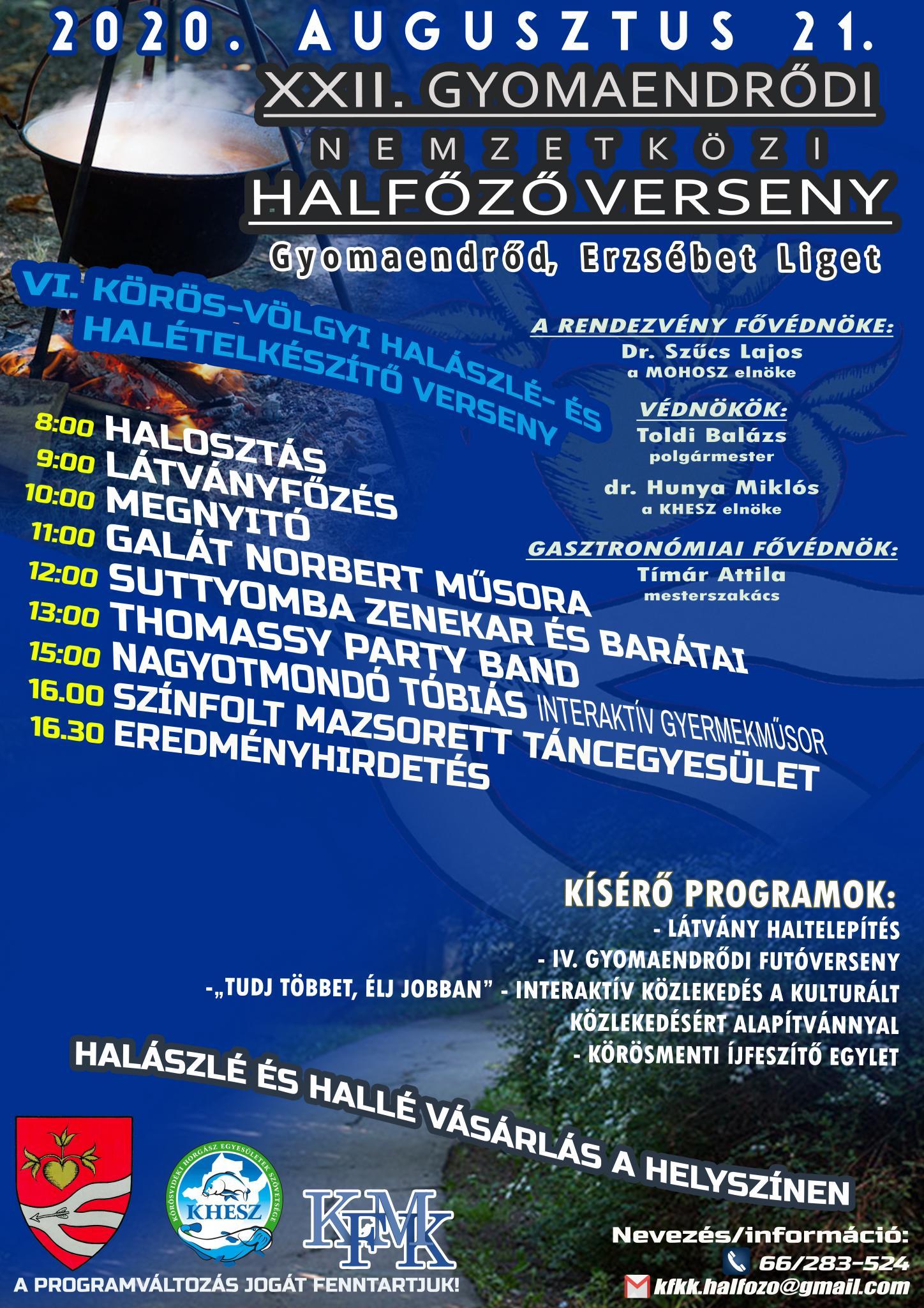 XXII. Gyomaendrődi Nemzetközi Halfőző Verseny