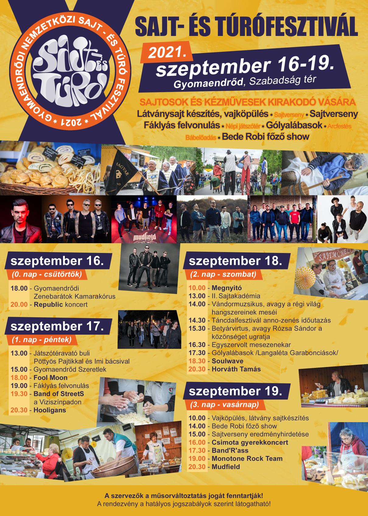 XXII. Gyomaendrődi Nemzetközi Sajt- és Túrófesztivál