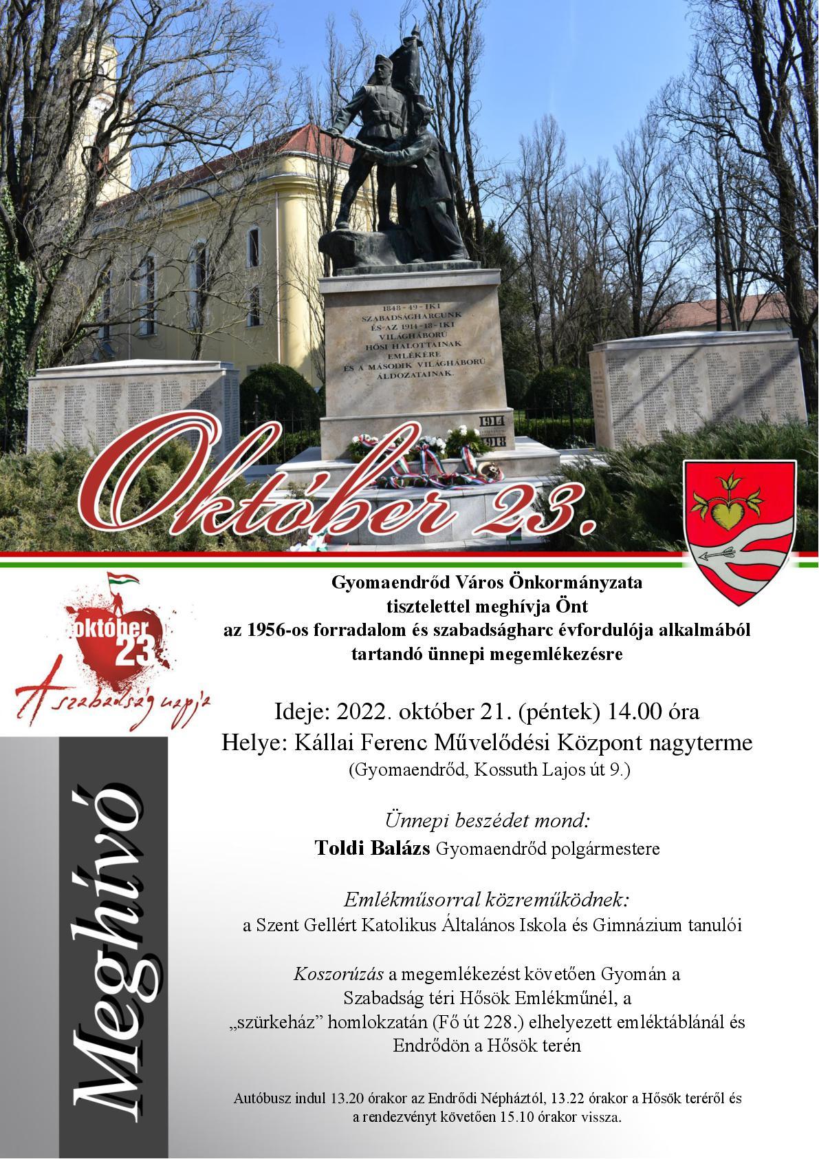 Nemzeti Ünnep - Október 23