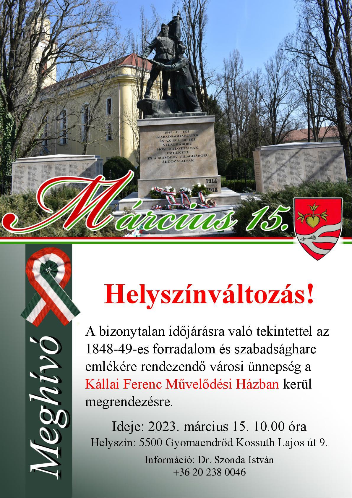 Nemzeti Ünnep - Március 15