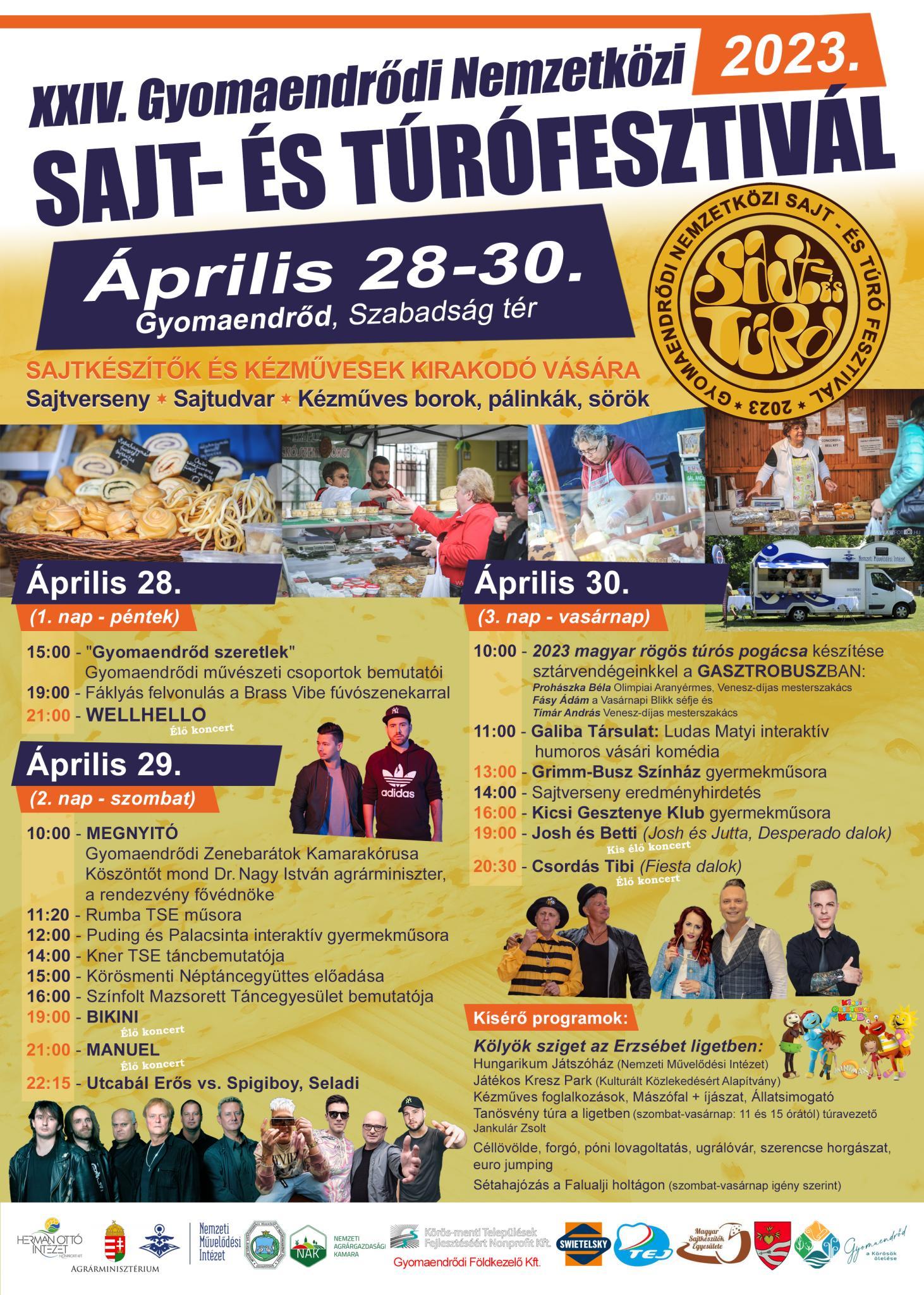 XXIV. Gyomaendrődi.Nemzetközi Sajt- és Túrófesztivál