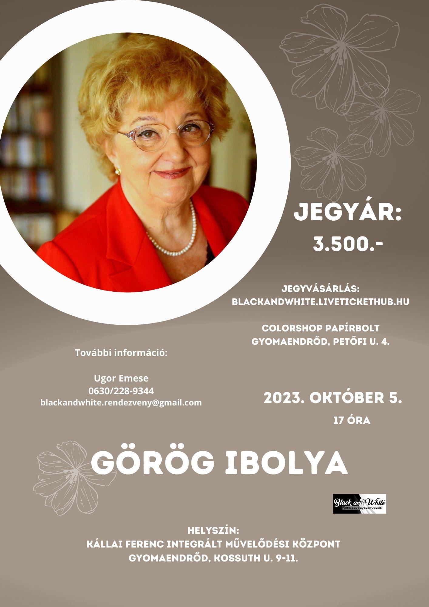 Görög Ibolya protokoll szakértő újra Gyomaendrődön