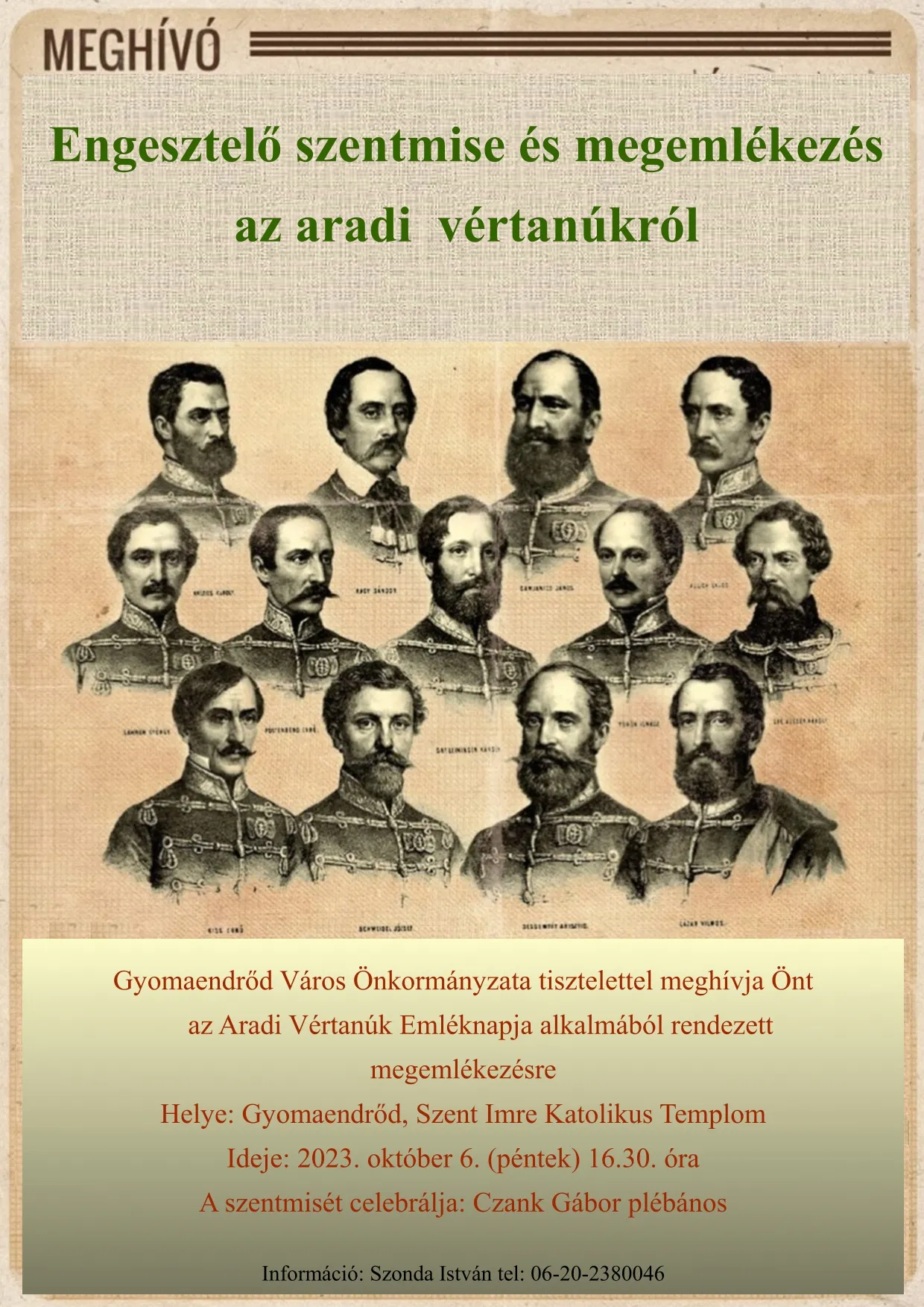 Aradi Vértanúk Emléknapja