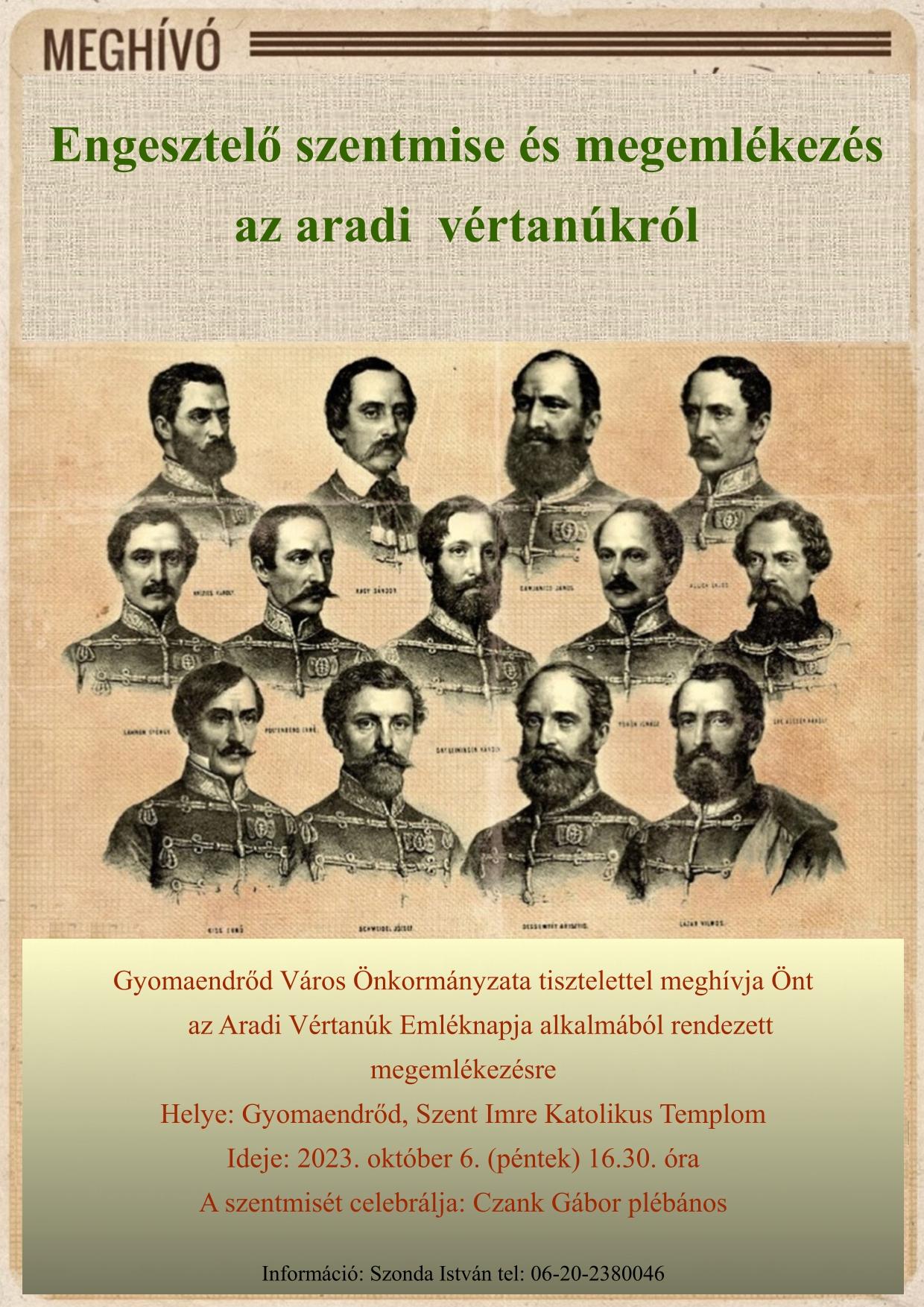 Aradi Vértanúk Emléknapja