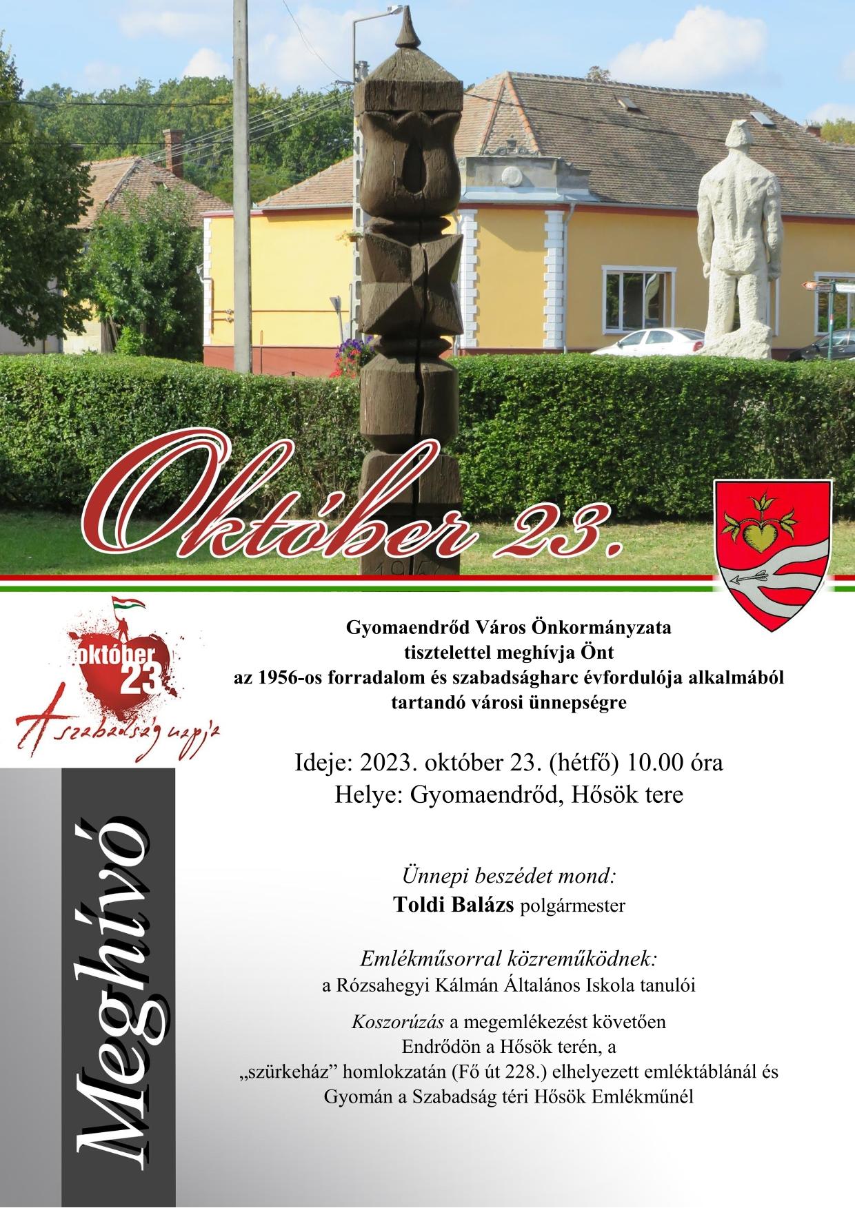 Nemzeti Ünnep - Október 23