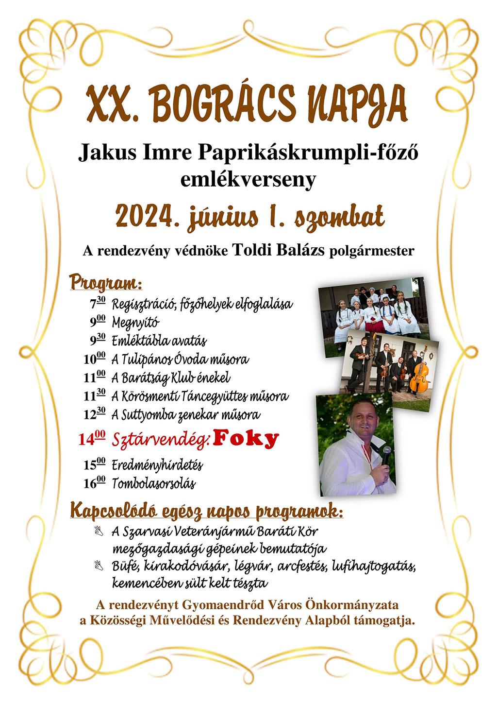 XX. Bogrács Napja Plakát