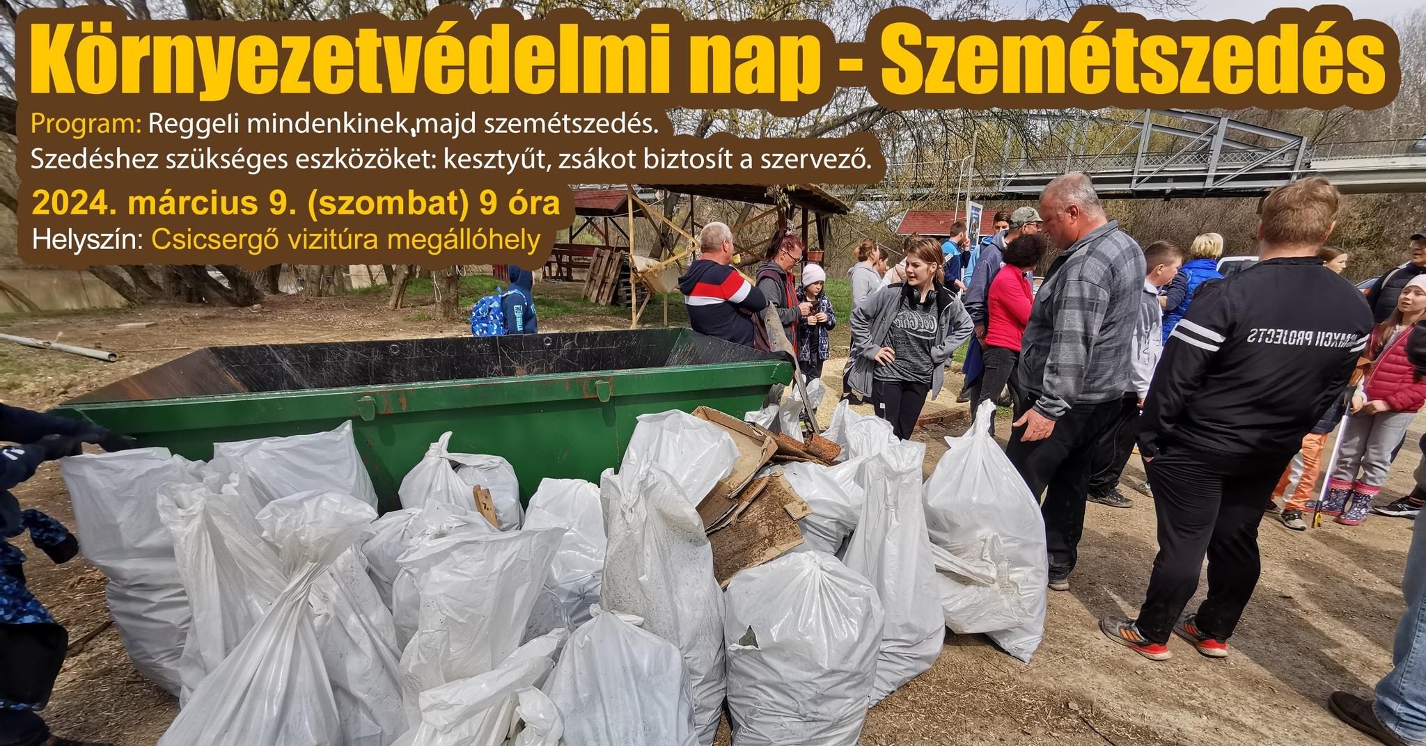 Környezetvédelmi nap - Szemétszedés