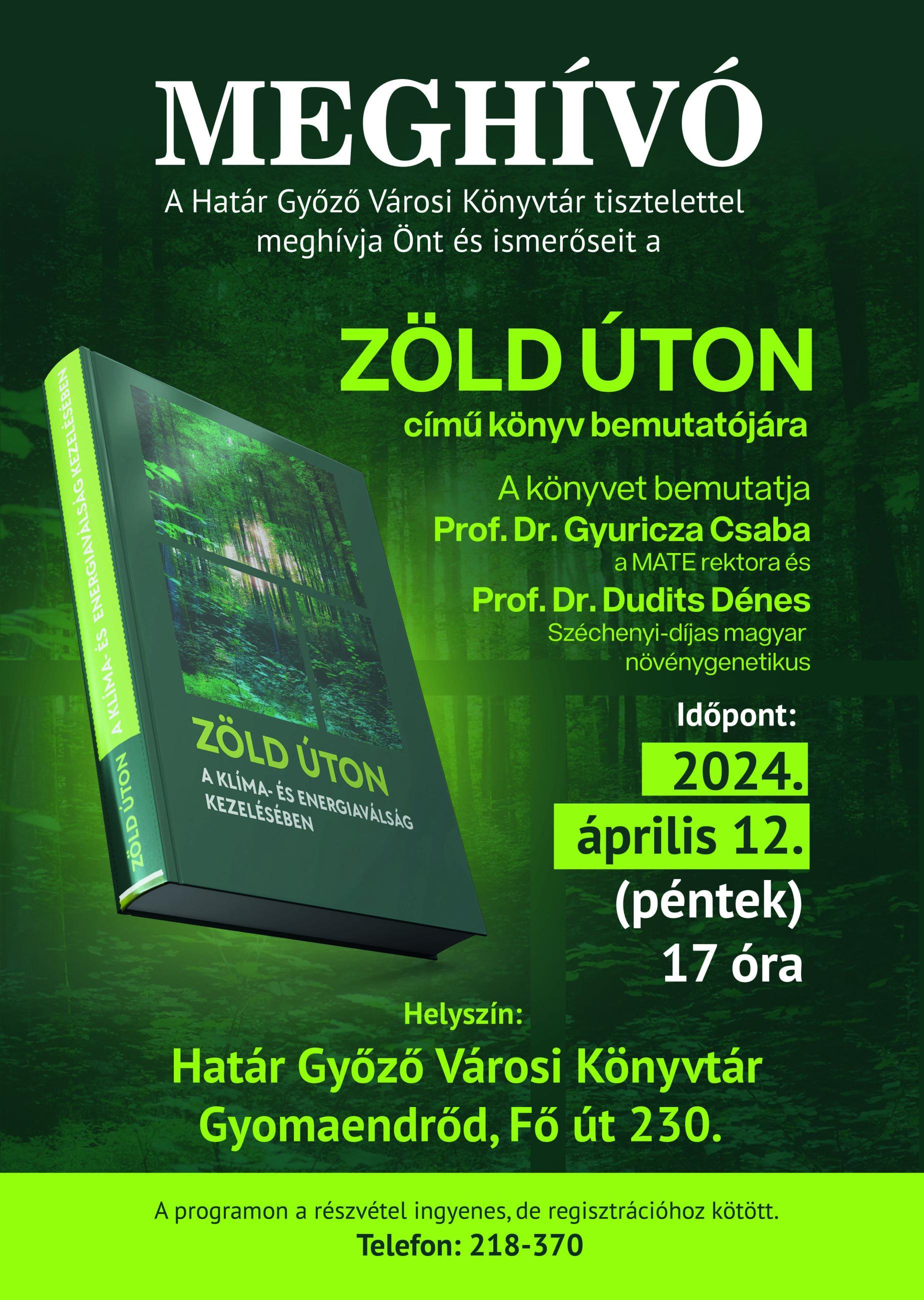 Zöld úton - A klíma- és energiaválság kezelésében