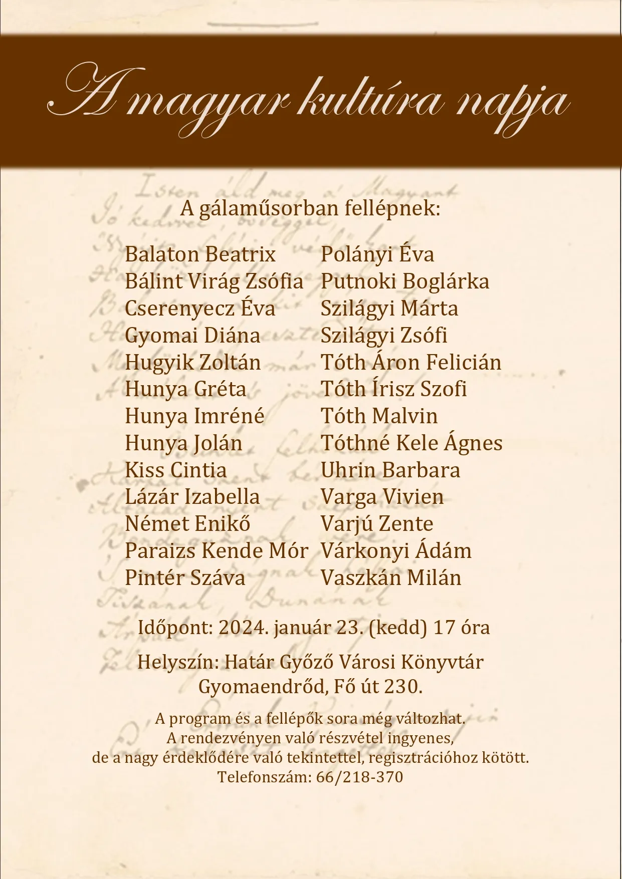 A magyar kultúra napja