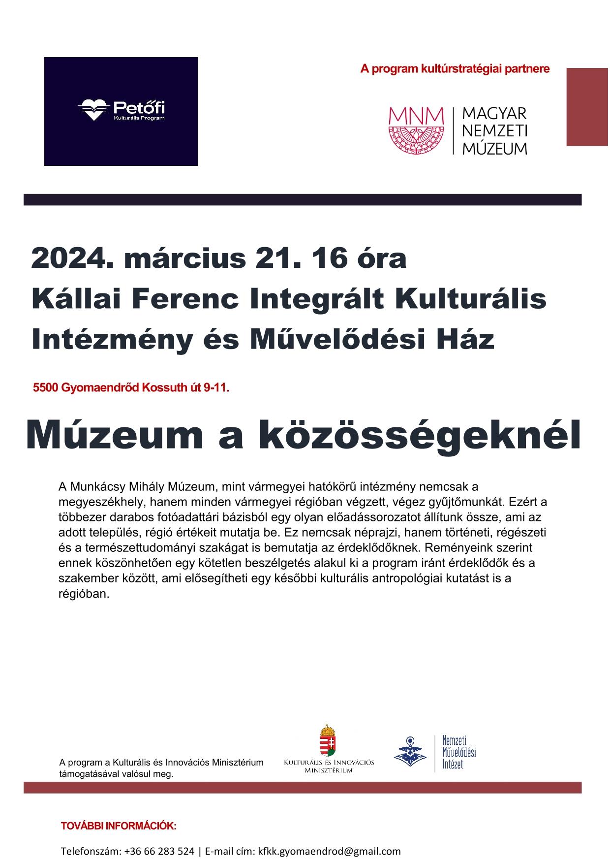 Múzeum a Közösségeknél