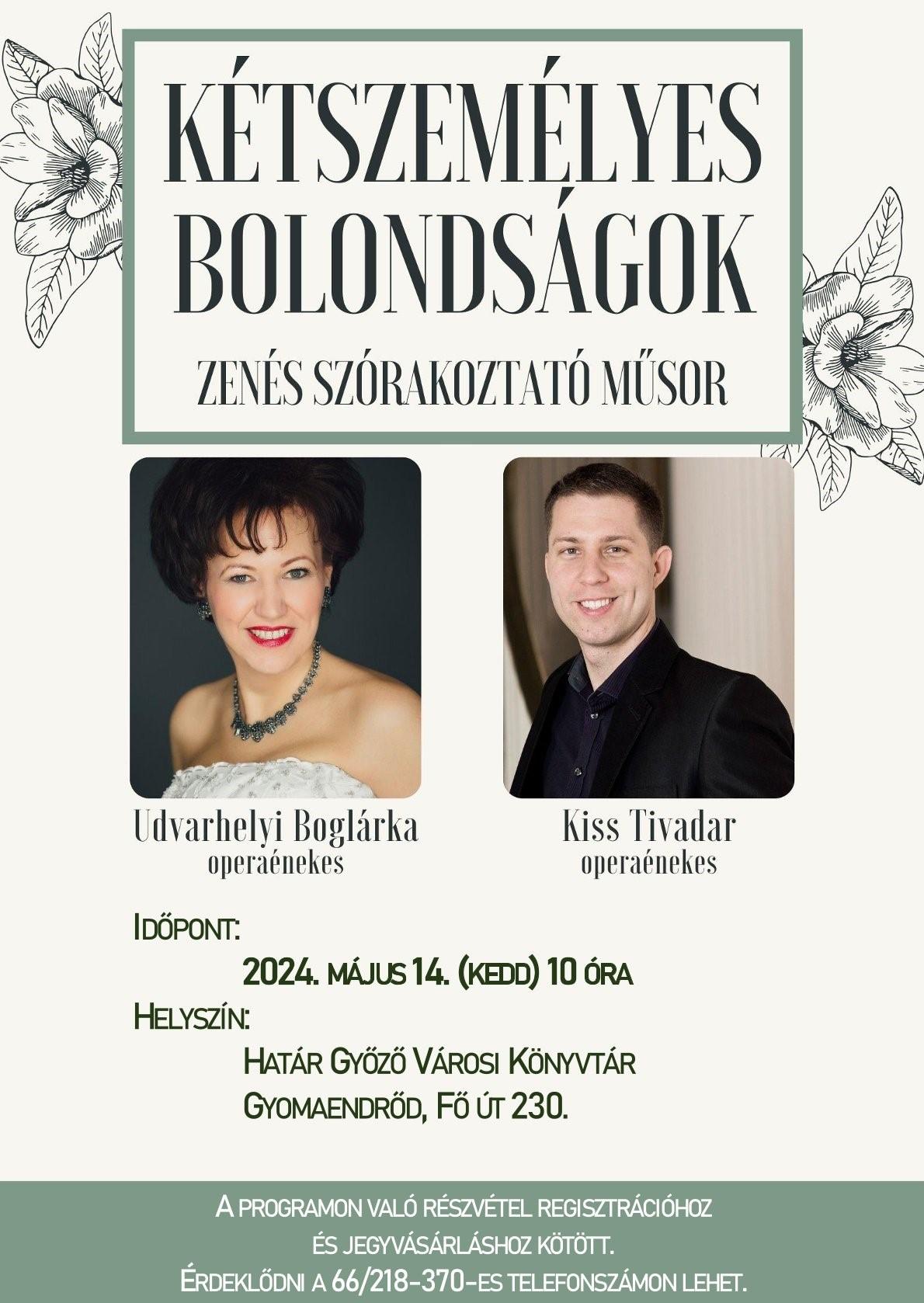 Kétszemélyes bolondságok – zenés szórakoztató műsor