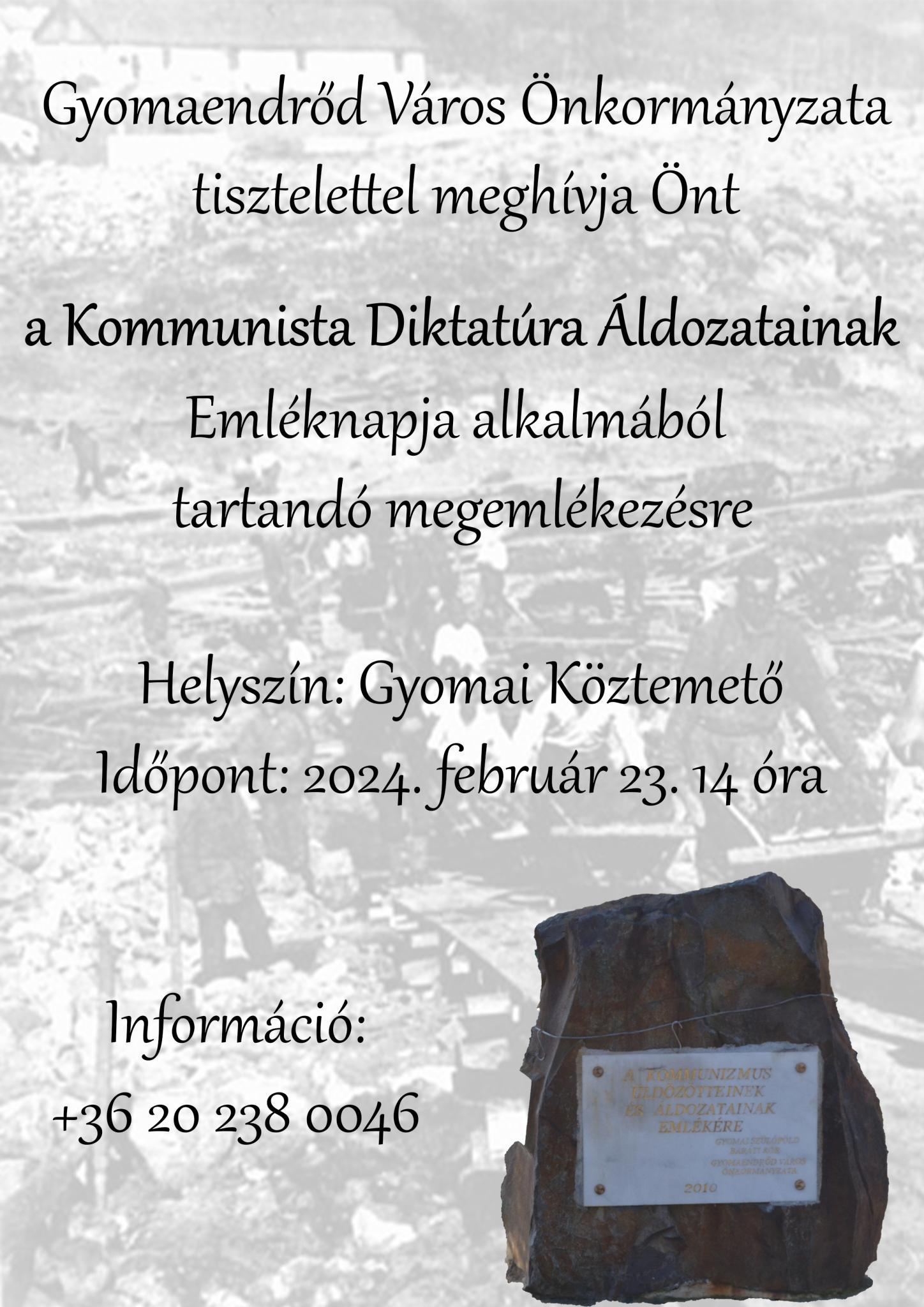 Kommunista Diktatúra Áldozatainak Emléknapja