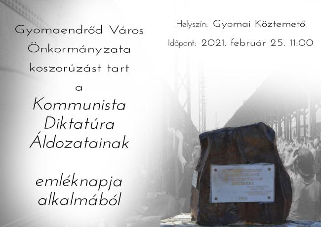 Kommunista Diktatúra Áldozatainak emléknapja