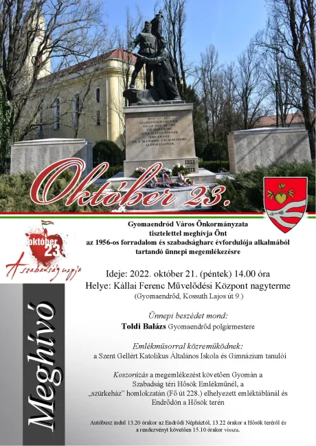 Nemzeti Ünnep - Október 23
