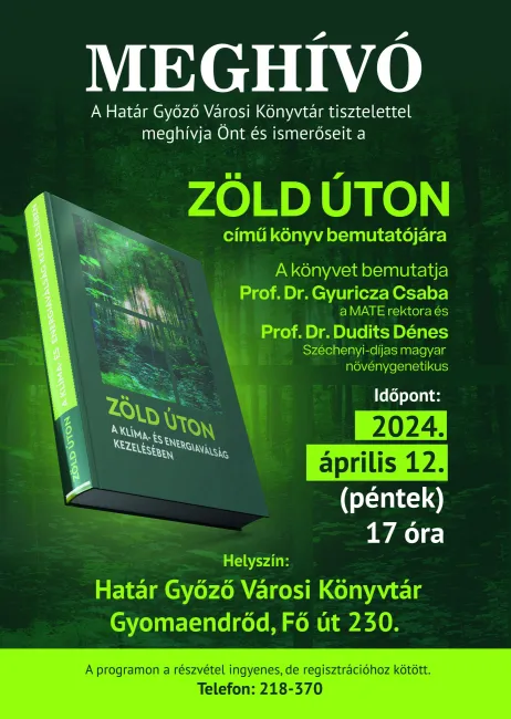 Zöld úton - A klíma- és energiaválság kezelésében