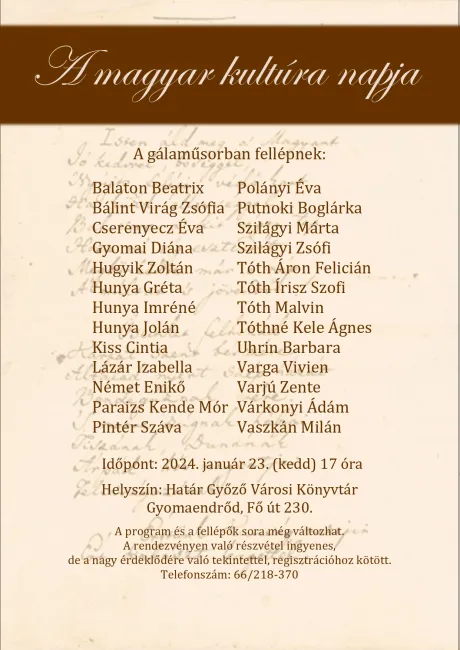 A magyar kultúra napja