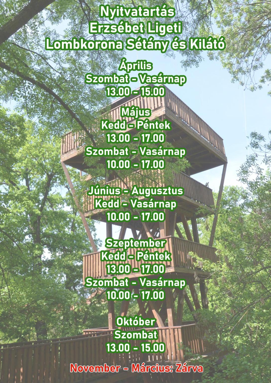 Erzsébet Ligeti Lombkorona Sétány és Kilátó
